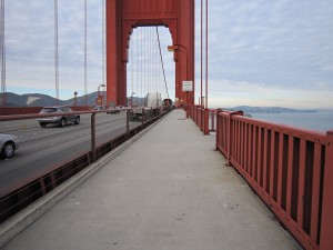 サンフランシスコ ゴールデンゲートブリッジ 橋上