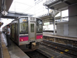 JR奥羽本線 大曲駅に到着