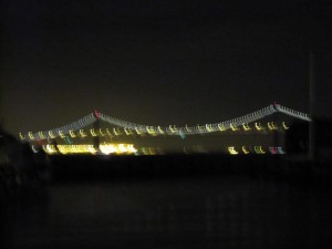 サンフランシスコ 夜のゴールデンゲートブリッジ