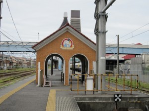 銚子電鉄 銚子駅 駅舎 JRのホームの端にあります