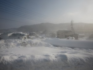 長電バス 野沢温泉～長野駅 これを見ていただくと野沢温泉って雪深いってわかります