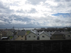 JR湖西線 車窓から琵琶湖が見えます その1