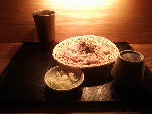 両国湯屋 江戸遊 雲海蕎麦湯割りと二八蕎麦