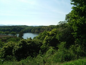 宮沢湖温泉 喜楽里 別邸 展望デッキから見える宮沢湖