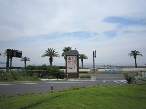 横須賀温泉 湯楽の里 露天風呂とレストランからは、こんな感じの海が見えます
