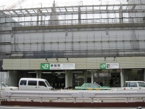 JR中央東線 新宿駅 工事中のサザンテラス口