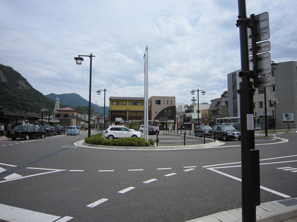 JR中央東線 大月駅 駅前ロータリー