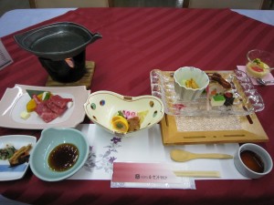 山形 蔵王温泉 ホテルルーセントタカミヤ 夕食の一例 板長おすすめ料理