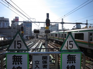 上野東京ラインを走る試運転列車 JR東北本線 上野駅にて