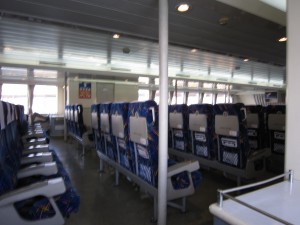 広島－松山 高速船 スーパージェット 1階普通席 シート