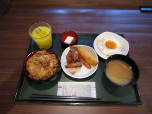 ホテルドーミーイン広島 朝食例 ご飯はあなごめしです