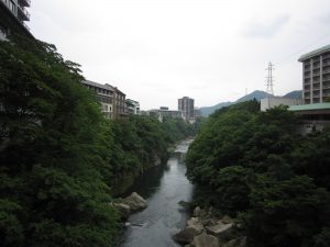 鬼怒川 ふれあい橋から撮影