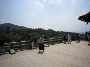 京都 清水寺 清水の舞台の上