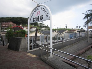 JR指宿枕崎線 枕崎駅 線路の終端 JRの線路はここが始点・終点です