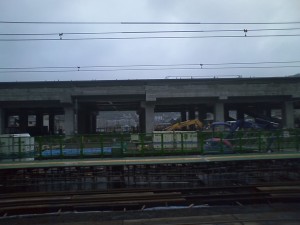 JR豊肥本線 熊本駅 九州新幹線工事中の時の写真