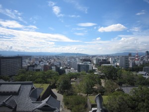 熊本城 大天守閣からの眺め