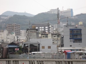 長崎新地中華街から見たリッチモンドホテル 長崎思案橋