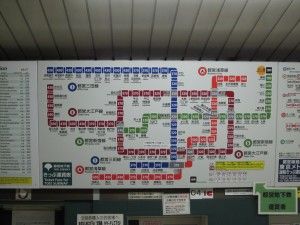 都営新宿線 本八幡駅 都営地下鉄運賃表