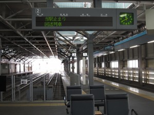 JR九頭竜線 福井駅 2番線 主に九頭竜湖方面行きの列車が発着します