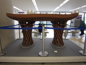北陸鉄道 浅野川線 北鉄金沢駅 金沢駅のシンボルと言える鼓門の模型