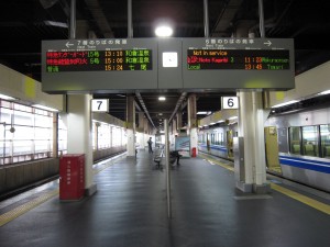 IRいしかわ鉄道 金沢駅 6番線・7番線 主に高岡・富山方面行きの列車が発着します