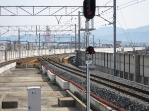 えちぜん鉄道 三国芦原線 福井駅 隣の新福井駅が見えます