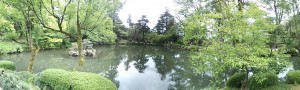 金沢 兼六園 瓢池 パノラマ写真