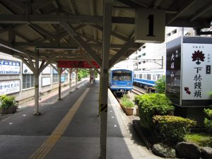 伊豆箱根鉄道 大雄山線 大雄山駅 ホーム 改札口から撮影