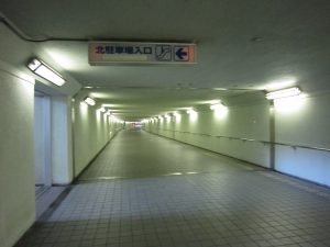 JR東北本線 北上駅 東口と西口を結ぶ地下通路