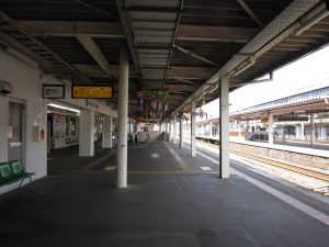 JR東北本線 北上駅 1番線 主に盛岡方面行きが発着します
