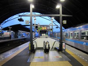 JR土讃線 高知駅 3番線・4番線 主に土佐山田方面行きの列車が発着します