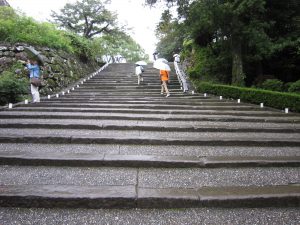 高知城 天守閣への最初の石段