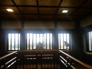 岡山城 天守閣最上階の展望台