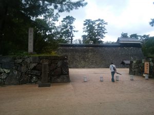 松江城 天守閣への入り口