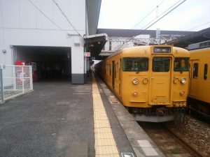 JR山陽本線 倉敷駅 1番線 主に福山・尾道方面に行く列車が発着します
