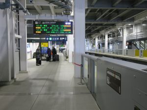 JR北海道新幹線 新函館北斗駅 11番線 主に東京方面行きの列車が発着します
