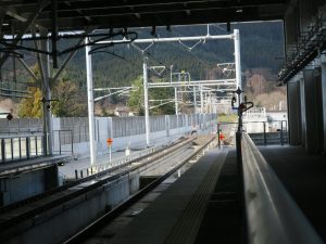 JR北海道新幹線 新函館北斗駅 札幌方面は行き止まりになっています