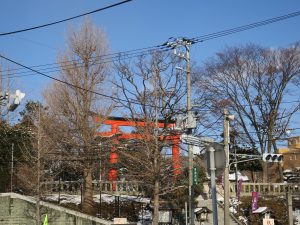 函館 湯の川温泉 湯の川電停付近 湯倉神社