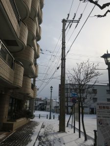 函館 日本最古のコンクリート電柱