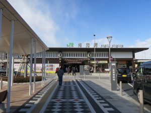 JR成田線 成田駅 東口駅舎と一般車乗降場