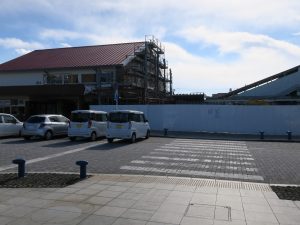 JR総武本線 銚子駅 駅舎取り壊し中でした
