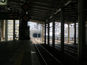 JR上越新幹線 越後湯沢駅 東京方向にある大清水トンネルの入り口