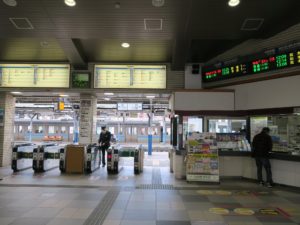 JR中央東線 上諏訪駅 改札口とみどりの窓口