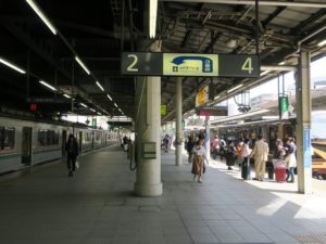 JR仙石東北ライン 仙台駅 主に東北本線北に行く走る列車と、仙石東北ラインを走る列車が発着します
