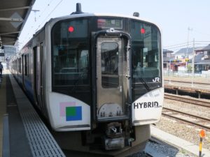 JR仙石東北ライン HB-E210系 前面 石巻駅にて
