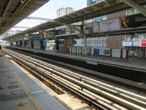 BTSスクンピット線 Ratchathewi駅 ホーム