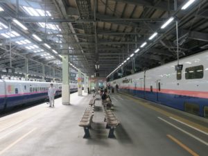 JR上越新幹線 新潟駅 11番線・12番線 高崎・上野・東京方面に行く列車が発着します