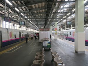 JR上越新幹線 新潟駅 13番線・14番線 高崎・上野・東京方面に行く列車が発着します