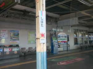特急いなほの車窓 新発田駅 白新線と羽越本線の境界線にある駅です