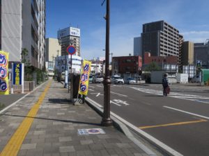 弘前バスターミナル 弘前駅方面へのバス停